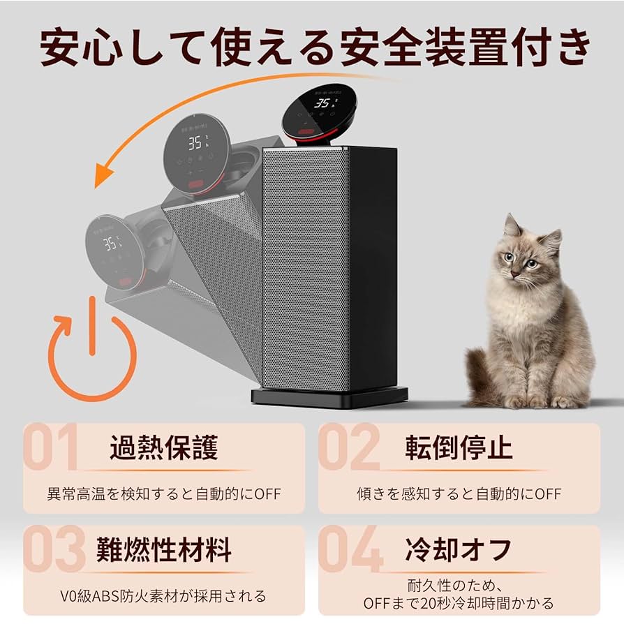 未開封！セラミックヒーター 小型 大風量 1200W 電気ファンヒーター セラミックヒーター ヒーター ファンヒーター セラミックファン